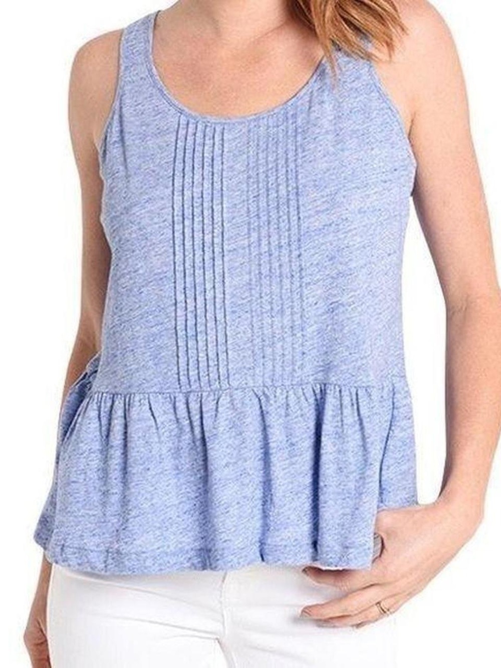 Vineyard Vines Pleated Peplum Top, New with Tags, Size XL